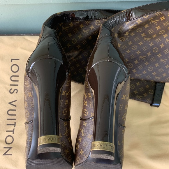 Louis Vuitton Idole knee high boot monogram canvas - Picture 4 of 6